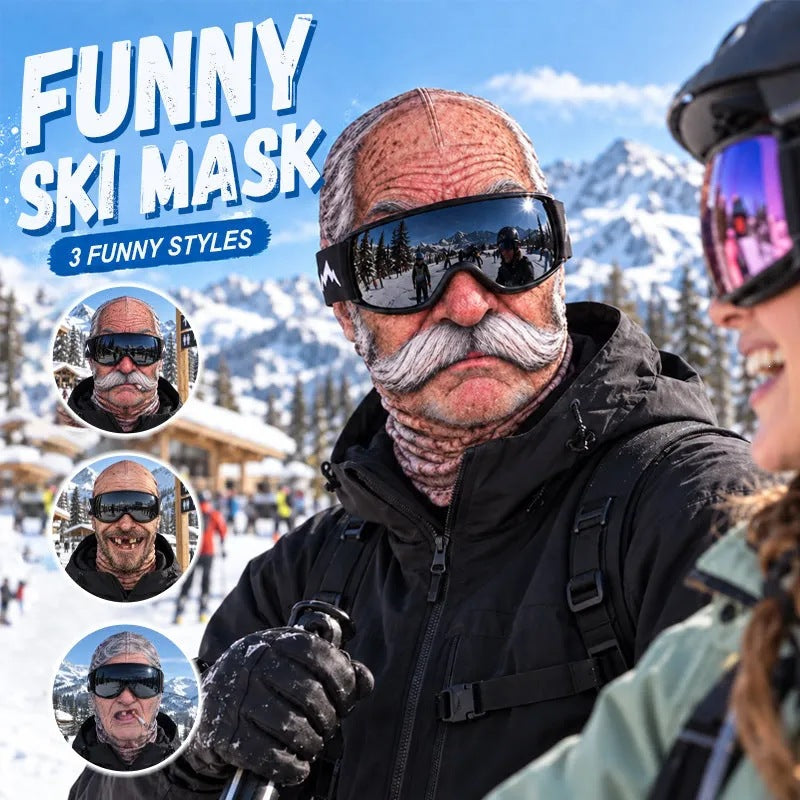 Ski Funny Face Mask – Skiing, Automotive & Motorcycle Protective Gear for Head & Face Coverage