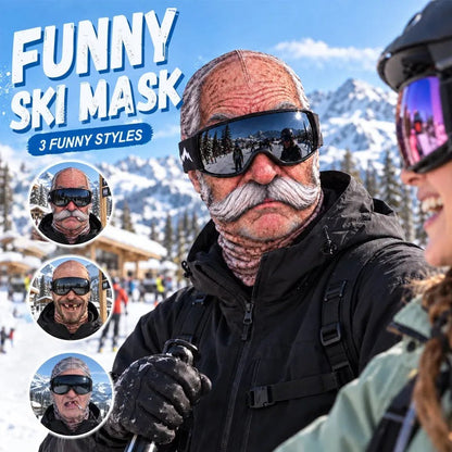 Ski Funny Face Mask – Skiing, Automotive & Motorcycle Protective Gear for Head & Face Coverage