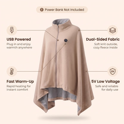 Heated Wearable Blanket Wrap