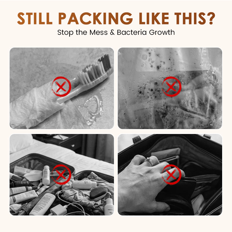 🧳 Portable Lightweight Travel Toiletry Bag 🧼 Smart Internal Dividers, Compact EVA Build & Water-Resistant ✈️