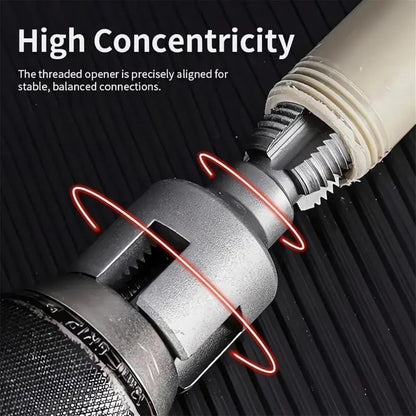 PVC Pipe Threading Tool - Drill-Powered Internal & External Threads For Faster Repairs