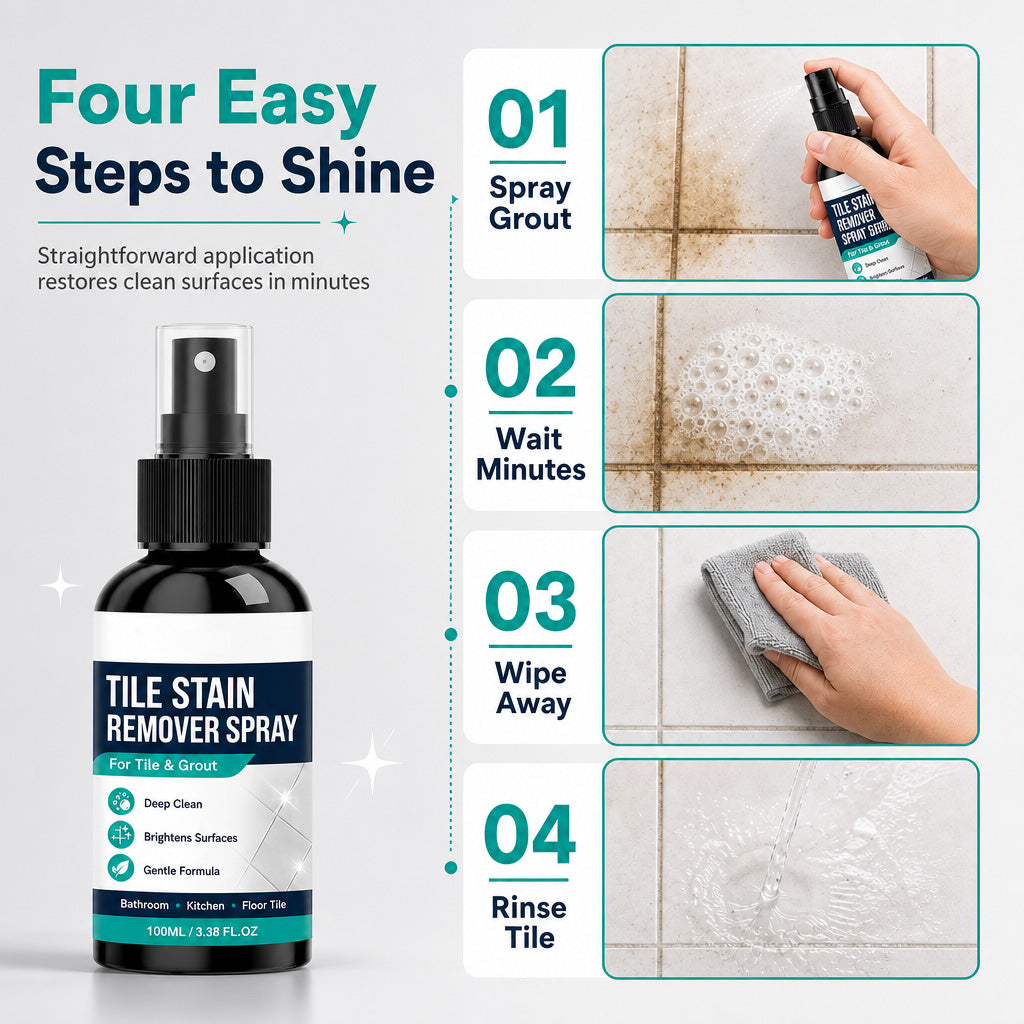 🎃BUY 3 GET 2 FREE Today!!🔥Grout Stain & Mold Remover Spray