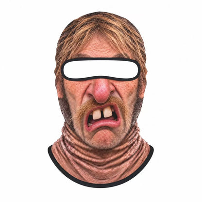 Ski Funny Face Mask – Skiing, Automotive & Motorcycle Protective Gear for Head & Face Coverage