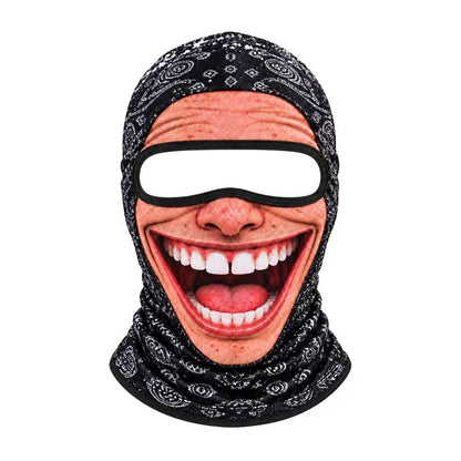 Ski Funny Face Mask – Skiing, Automotive & Motorcycle Protective Gear for Head & Face Coverage
