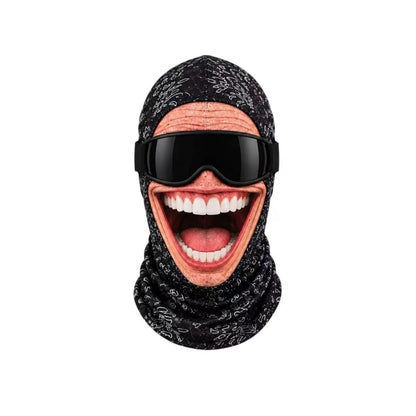 Ski Funny Face Mask – Skiing, Automotive & Motorcycle Protective Gear for Head & Face Coverage